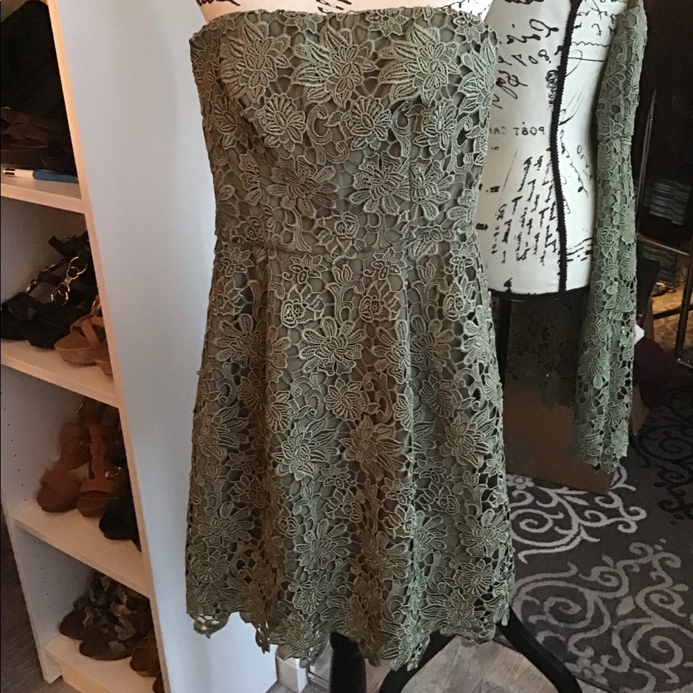 Reiss Sage Lace Bustier Mini Dress 0 NWT